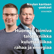 Huonosti toimiva talotekniikka kuluttaa liikaa rahaa ja energiaa (Vieraina Timo Aho ja Lauri Leppä)