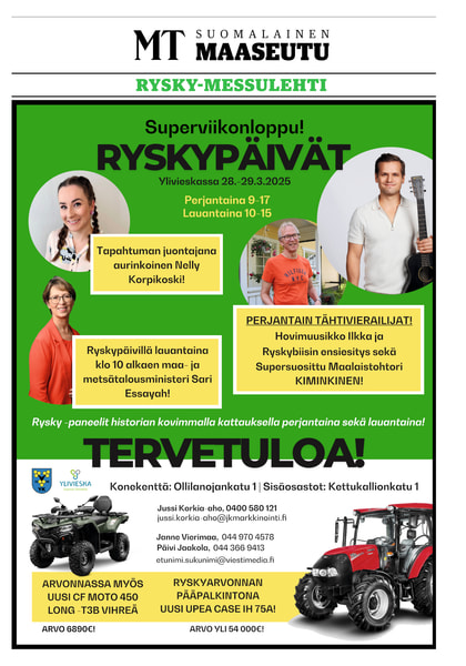 Kansikuva näköislehdelle Suomalainen Maaseutu