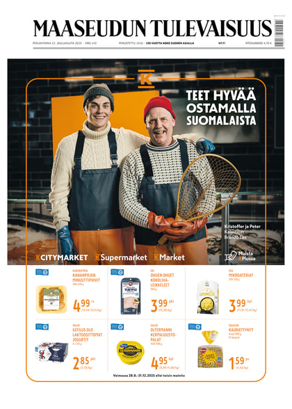 Kansikuva näköislehdelle Maaseudun Tulevaisuus